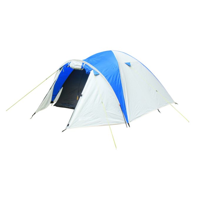 Tambu Acamp 4 persoons koepeltent crème/blauw