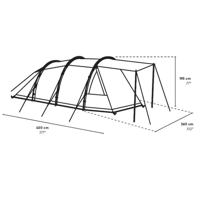 TAMBU SUTI 4 TC tunneltent polyester/katoen